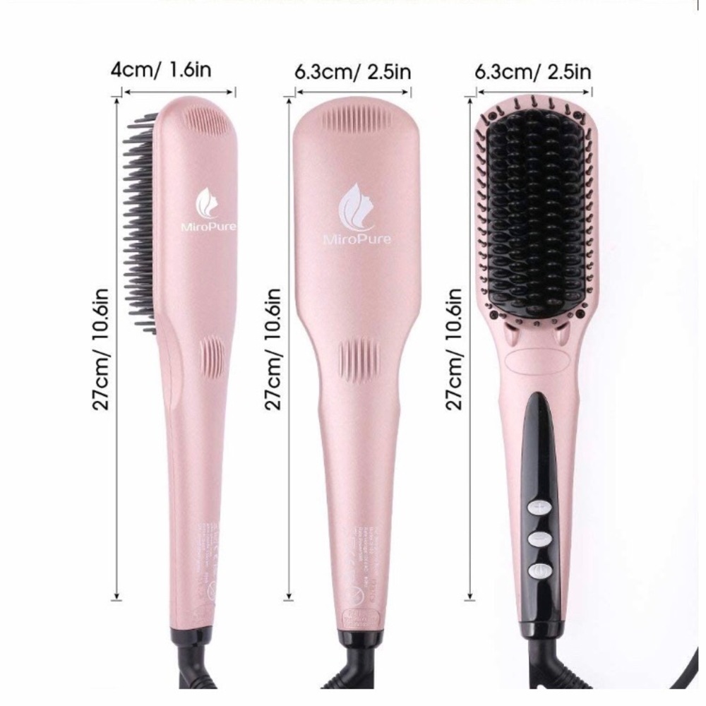 MiroPure Enhanced hair straightener brush